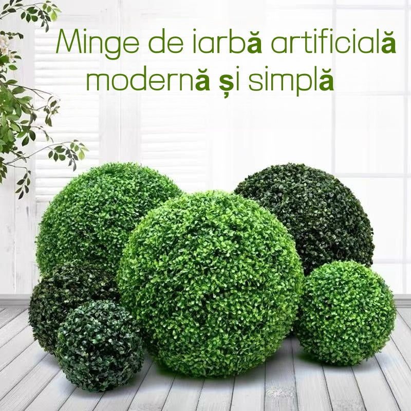 Minge decorativă iarbă artificială Milan – Diametre 28/33/41 cm