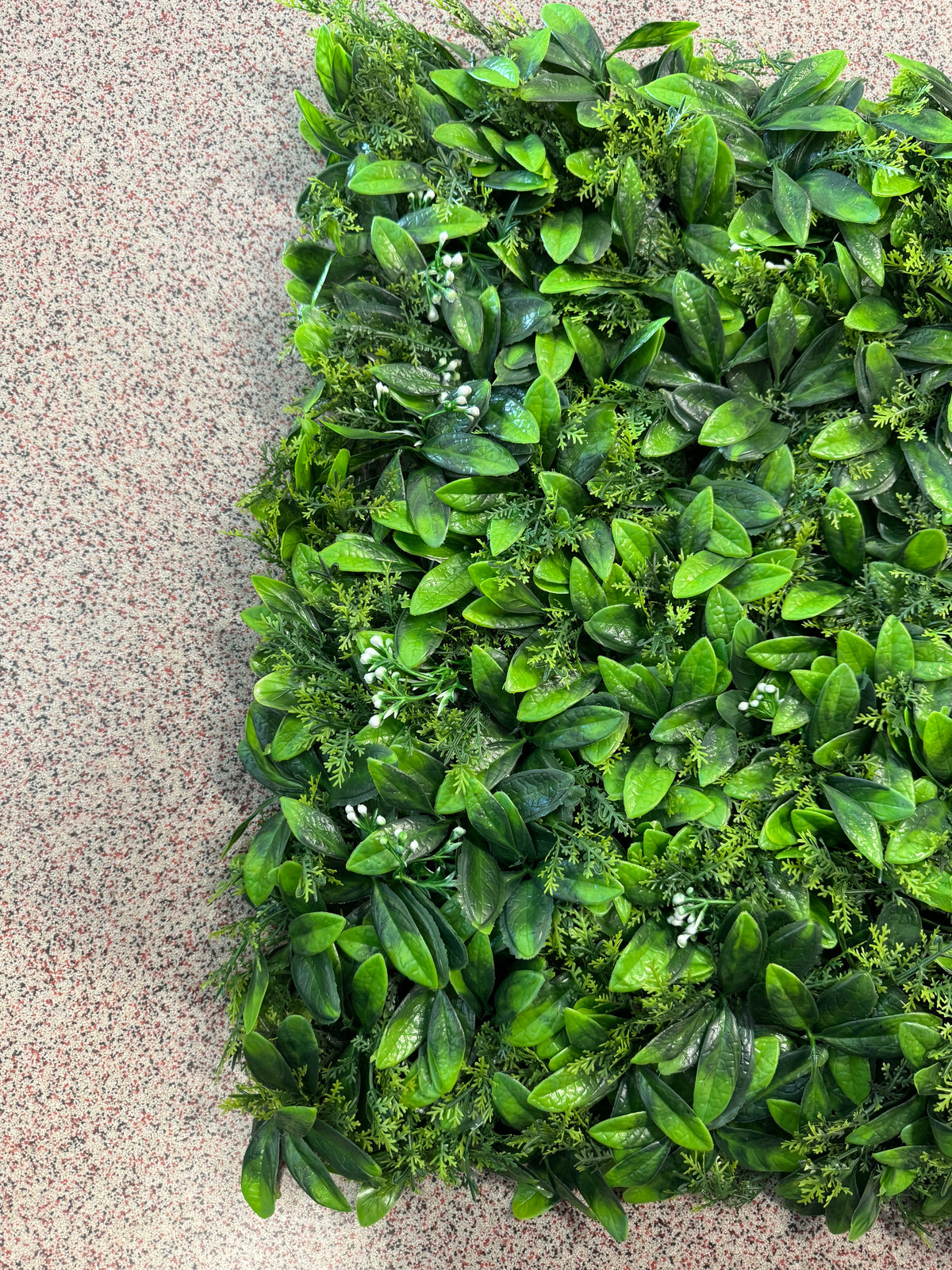 Panou verde artificial cu frunze mix dense, 50 x 50 cm, Ruyidecor