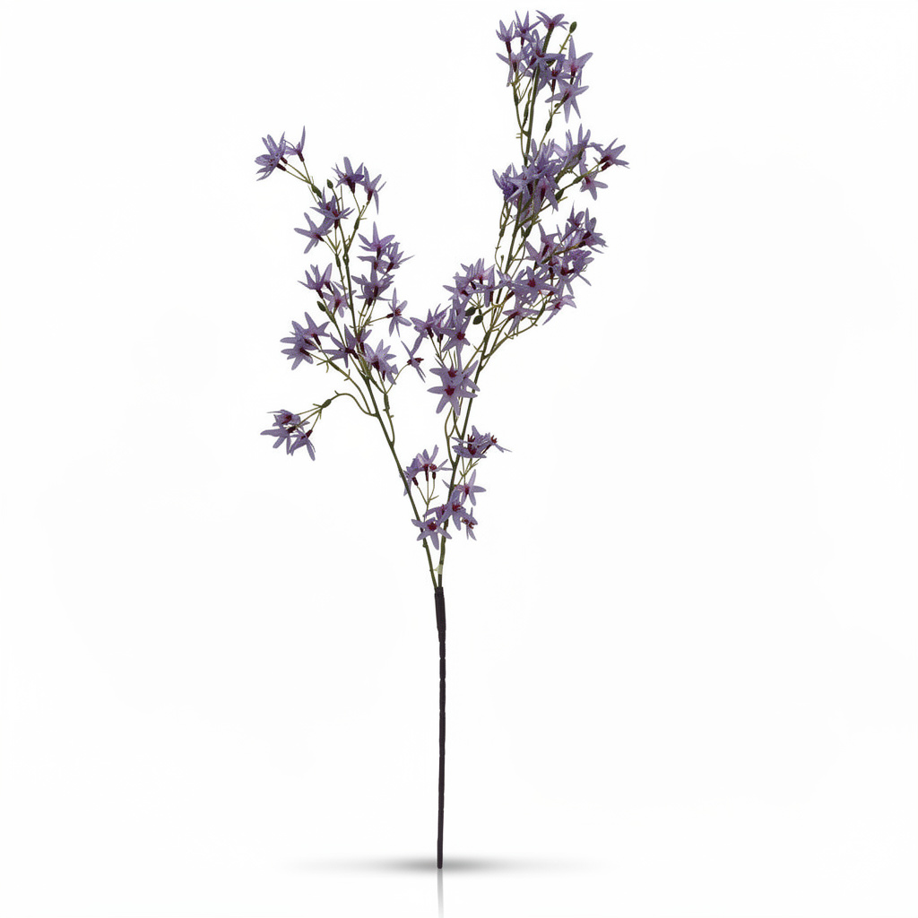 Floare Artificială Decorativă Tip Crenguță cu Flori Stelate 110 cm - 4