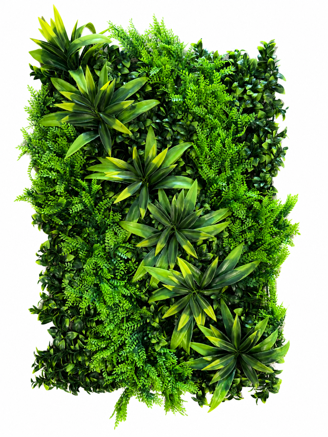 Panou Decorativ Artificial cu Plante Mix Tropical, 40 x 60 cm