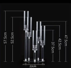 10 bucăți suport de Lumânări Acrilic Transparent – Eleganță și Minimalism