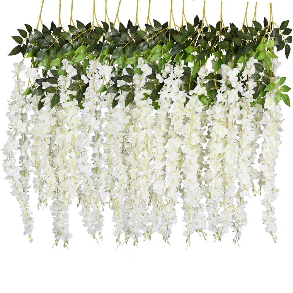 Set 12 Ghirlande artificiale ,Plastic 110 cm Multicolore