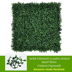 Panou artificial 50cm*50cm cu aspect natural，model de criptare îngroșat，amazon vinde fierbinte