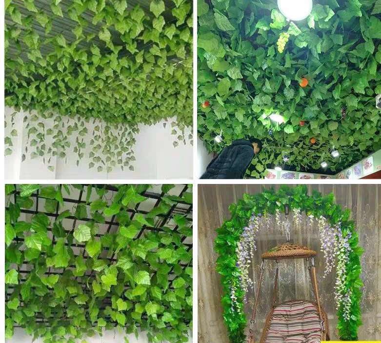 Set de 12 Ghirlande Artificiale de Frunze - Lungime Totală 2.4m pe Ghirlandă