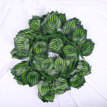 Set de 12 Ghirlande Artificiale de Frunze - Lungime Totală 2.4m pe Ghirlandă