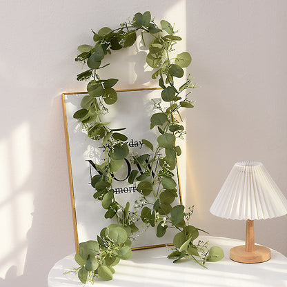 Ghirlandă Artificială de Eucalipt, Lungime 2m - Element Decorativ Versatil și Natural