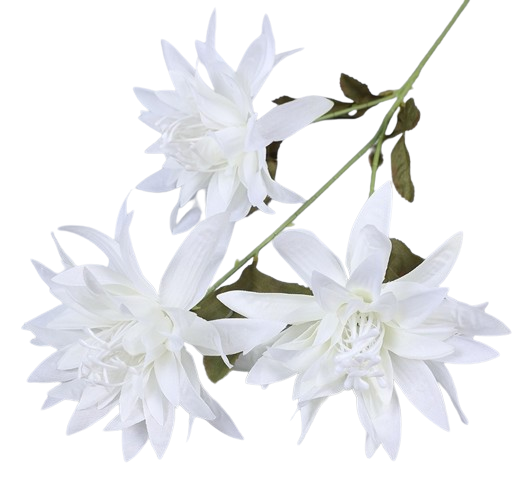 Floare Camelie artificiala,3 crizanteme cu gheare mari , Ruyidecor