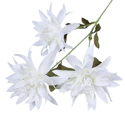 Floare Camelie artificiala,3 crizanteme cu gheare mari , Ruyidecor
