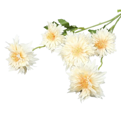 Floare Camelie artificiala,6 crizanteme de flacără, Ruyidecor