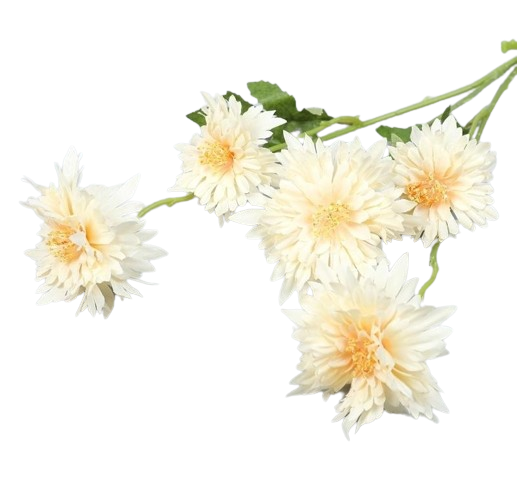 Floare Camelie artificiala,6 crizanteme de flacără, Ruyidecor