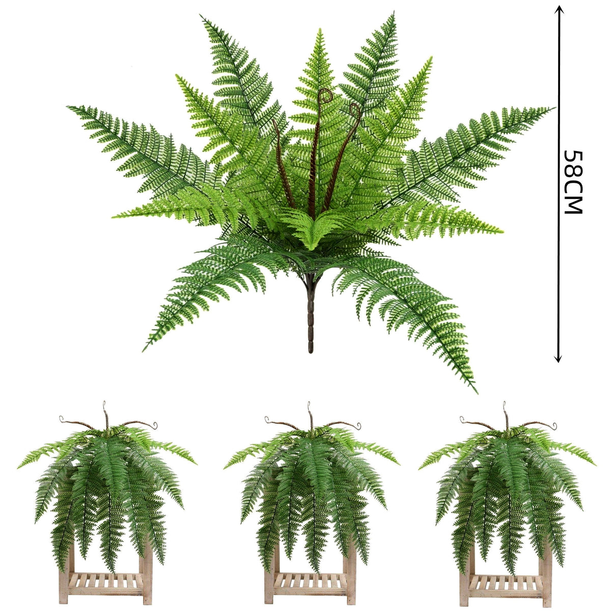 Feriga artificiala cu aspect natural 58 cm
