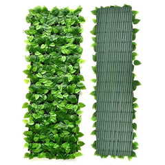 Panou Decorativ cu Frunze Artificiale 1x2m – Gard Verde pentru Interior & Exterior