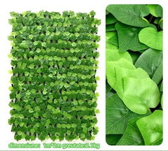 Panou Decorativ cu Frunze Artificiale 1x2m – Gard Verde pentru Interior & Exterior