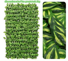 Panou Decorativ cu Frunze Artificiale 1x2m – Gard Verde pentru Interior & Exterior