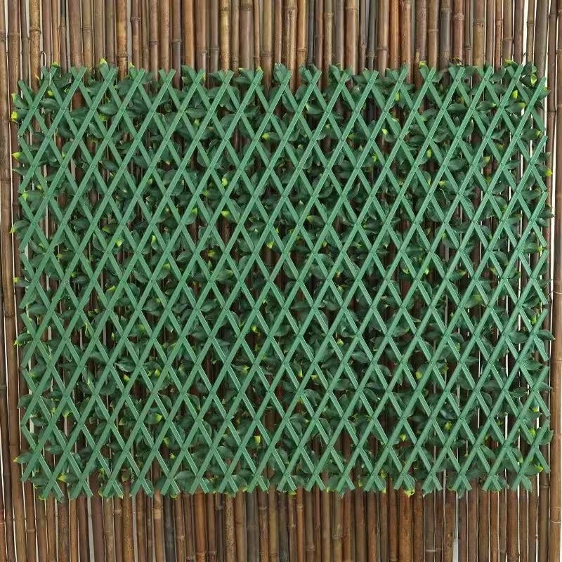 Panou Decorativ cu Frunze Artificiale 1x2m – Gard Verde pentru Interior & Exterior