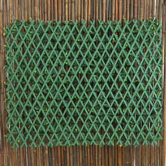 Panou Decorativ cu Frunze Artificiale 1x2m – Gard Verde pentru Interior & Exterior