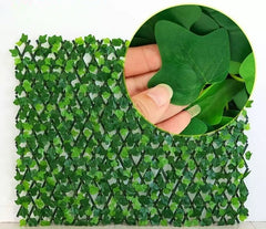Panou Decorativ cu Frunze Artificiale 1x2m – Gard Verde pentru Interior & Exterior