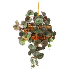 Planta Artificiala Cazatoare cu Frunze Decorative Rotunde, 56x30cm