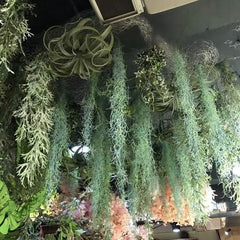 Ghirlandă Artificială Verde – Aspect Natural, Frunze Mici Decorativel, Lungime 135 cm