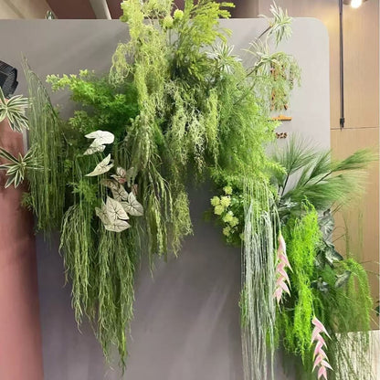 Ramura Artificiala Verde, Aspect Natural cu Frunze Fine Decorative, 85 cm
