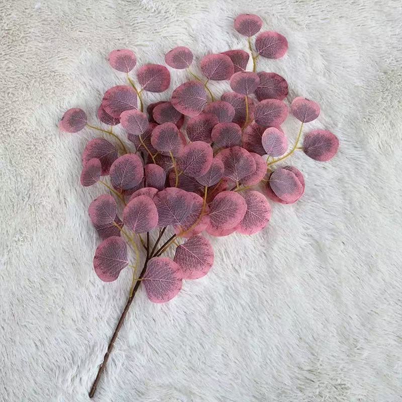 Ramură Artificială Decorativă – Frunze Ovale, 65 cm
