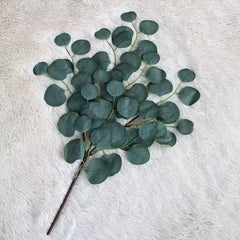 Ramură Artificială Decorativă – Frunze Ovale, 65 cm