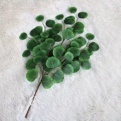 Ramură Artificială Decorativă – Frunze Ovale, 65 cm