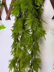 Plantă Artificială Cascadă cu Frunze Crestate , 90 cm