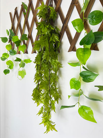 Plantă Artificială Cascadă cu Frunze Crestate , 90 cm