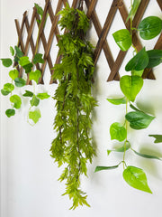Plantă Artificială Cascadă cu Frunze Crestate , 90 cm