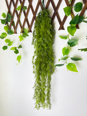 Plantă Artificială Curgătoare – Stil Asparagus Verde, 110 cm, pentru Decor Suspendat