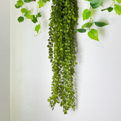 Ghirlandă Artificială cu Frunze Texturate – 110 cm
