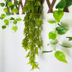 Plantă Artificială Cascadă cu Frunze Crestate , 90 cm