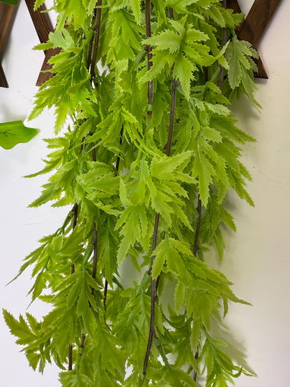 Plantă Artificială Cascadă cu Frunze Crestate , 90 cm
