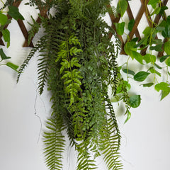 Aranjament Vertical cu Ferigi Artificiale – Plante Decorative de Perete, 120 cm