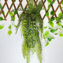 Aranjament Vertical cu Ferigi Artificiale – Plante Decorative de Perete, 120 cm