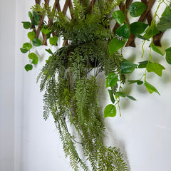 Ferigă Artificială Cascadă – Decor Verde Natural, Agățat, 120 cm