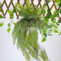 Ferigă Artificială Cascadă – Decor Verde Natural, Agățat, 120 cm