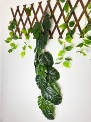 Ghirlandă Artificială cu Frunze de Monstera – 120 cm
