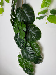 Ghirlandă Artificială cu Frunze de Monstera – 120 cm