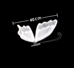 Set 2 Fluturi Luminoși LED – Decor Elegant cu Iluminare Albă Rece (40 cm + 60 cm)