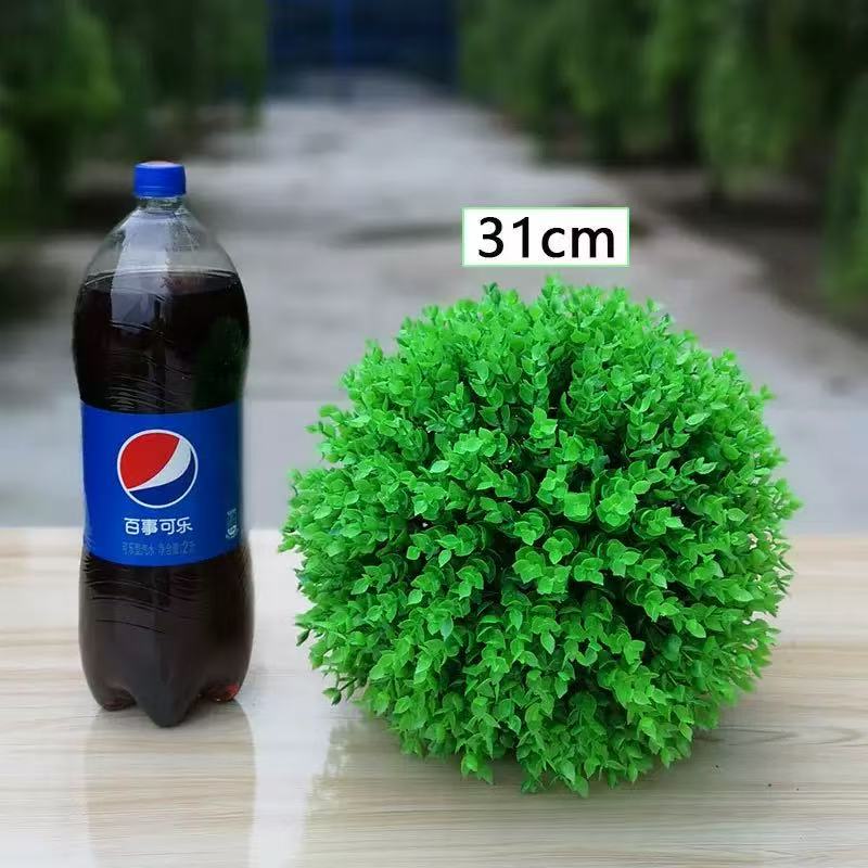 Minge Decorativă din Iarbă Artificială – Verde Natural, Ø26 / Ø32 / Ø36 cm