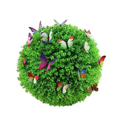 Minge Decorativă din Iarbă Artificială – Verde Natural, Ø26 / Ø32 / Ø36 cm
