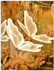 Lampa de podea LED tip fluture - Design spectaculos pentru decor elegant