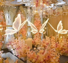Lampa de podea LED tip fluture - Design spectaculos pentru decor elegant