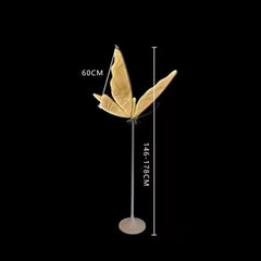Lampa de podea LED tip fluture - Design spectaculos pentru decor elegant