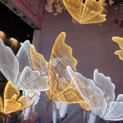 Lampa de podea LED tip fluture - Design spectaculos pentru decor elegant