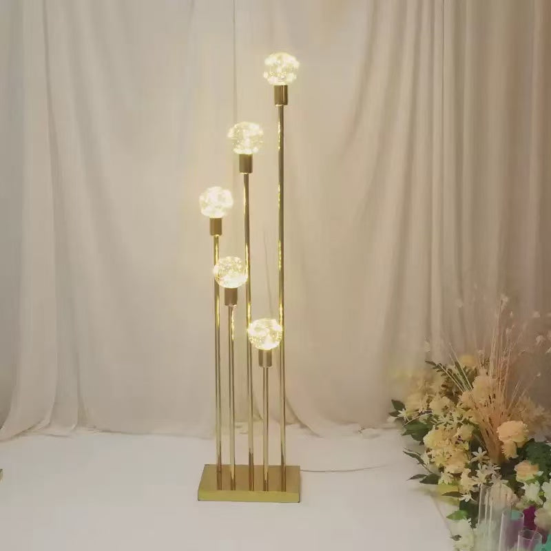 Lampadar decorativ cu globuri din sticlă