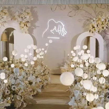 Lampadar auriu cu globuri led , special pentru orice eveniment  rafinate cu lumina caldă , 1 bucata, 115 cm/140 cm
