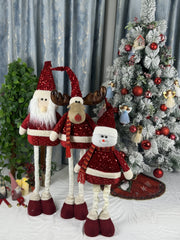 Figurina Mos Craciun plus 90 cm pentru decor de Crăciun